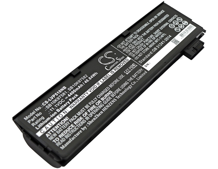 Batteri til Lenovo ThinkPad T470, T480, T570, T580 og P51S